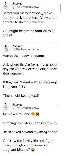 “How a friend’s sister discovered her husband was a ‘ghost’ after 2 years of marriage and a child” – Nigerian lady narrates