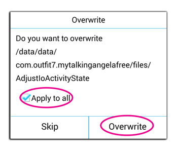 overwrite