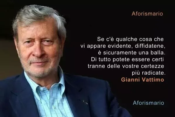 Foto di Gianni Vattimo