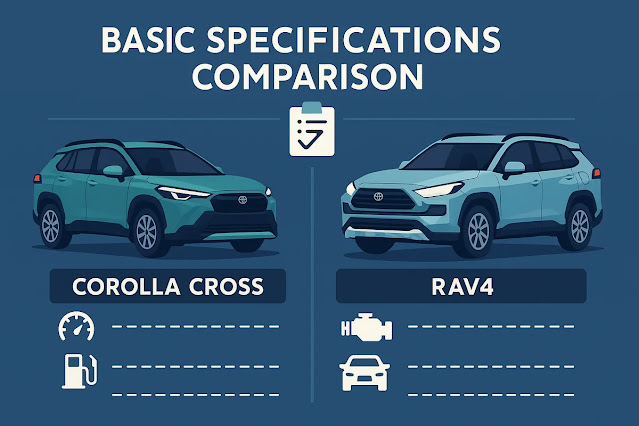 カローラクロスとRAV4の基本スペック比較