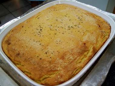 Pastel de yuca con queso