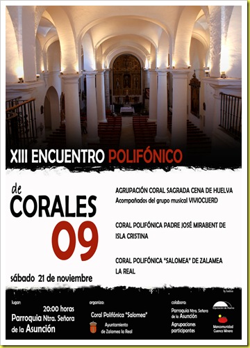 CARTEL ENCUENTRO DE CORALES 800