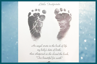 Stillbirth Poem Photo with Little Feet