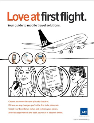 SAS Scandinavian airlines mobile Love At First Flight