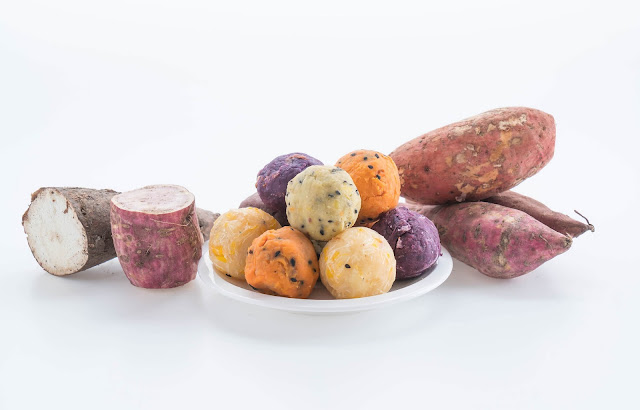 a variety of potatoes that are healthy for the diet