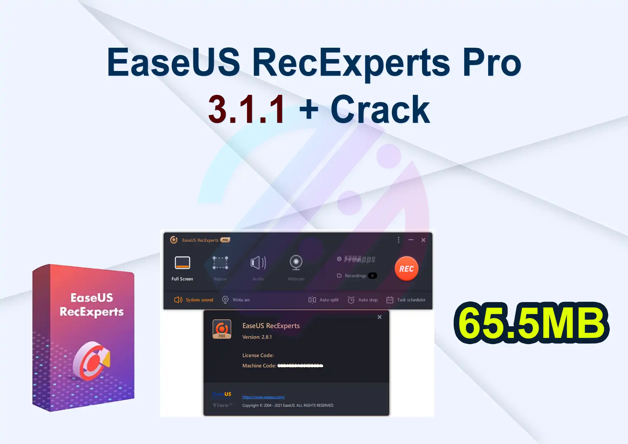 EaseUS RecExperts Pro 3.1.1 + Crack