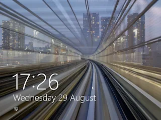 tampilan lockscreen windows 8