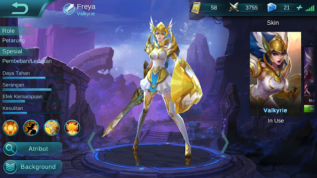  Hero Freya ( Valkrie ) High Damage Build/ Set up Gear