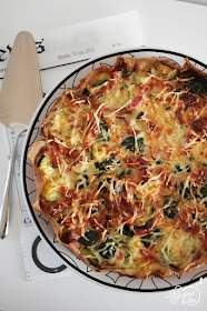 Quiche lardons courgettes pâte galettes de sarrasin Recette originale qui change de l'ordinaire rapide facile pas chère