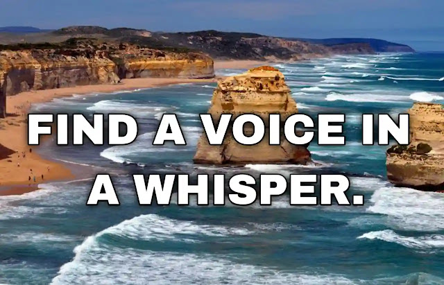 Find a voice in a whisper.