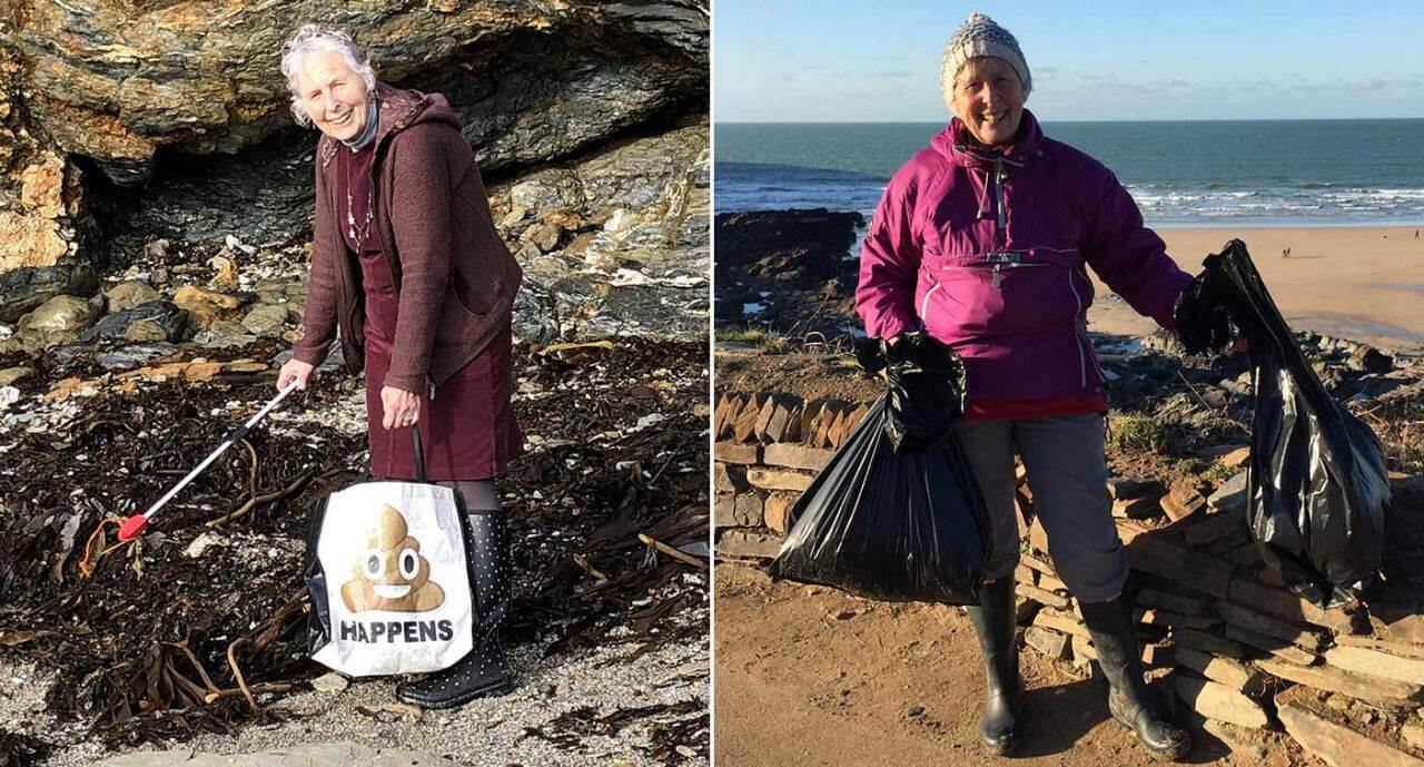 Amazing Grandma Cleaned 52 Beaches In 2018 To Help The Planet