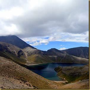 Tama Lake and Mount Ngauruhoe