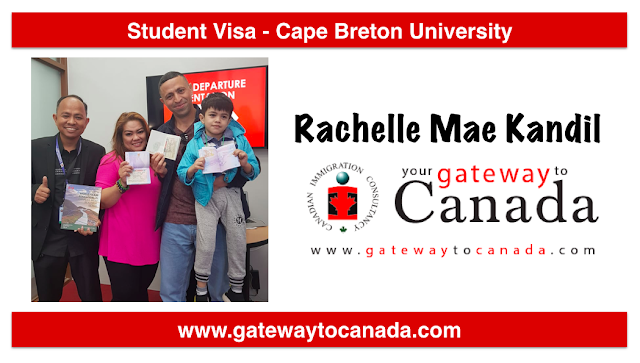 Ms. Rachelle Mae Kandil is going to Cape Breton University!