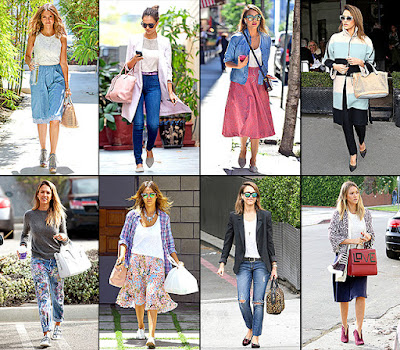 Celebrity fashion style Jessica Alba