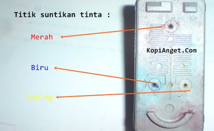 titik suntik pada cartridge