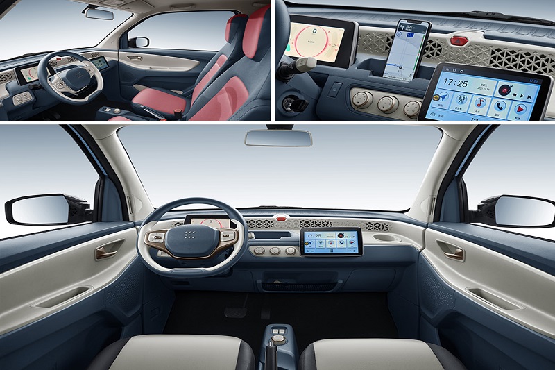 Spesifikasi Desain interior mobil listrik DFSK Mini EV