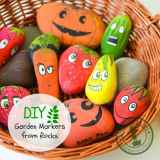 Make DIY Garden Markers From Rocks 