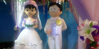 Gambar Shizuka dan Nobita menikah