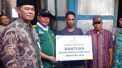 20 Unit Rumah Warga Tercover dalam Program Mahyani, Sinergi Program Baznas NTB dengan Baznas Kobi