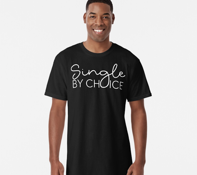 Single by Choice in the white text printed t-shirt.