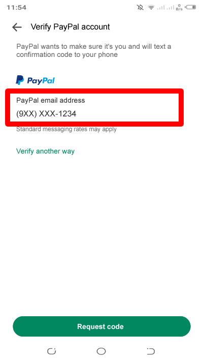 verify paypal account