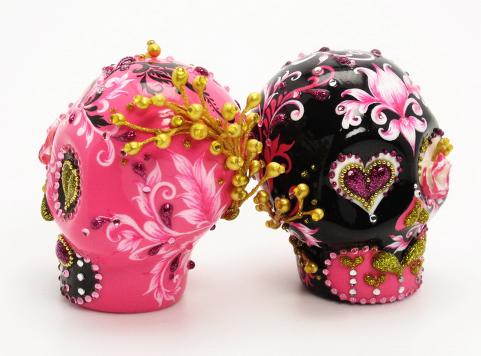 Skull Lover Wedding Cake Topper 0064