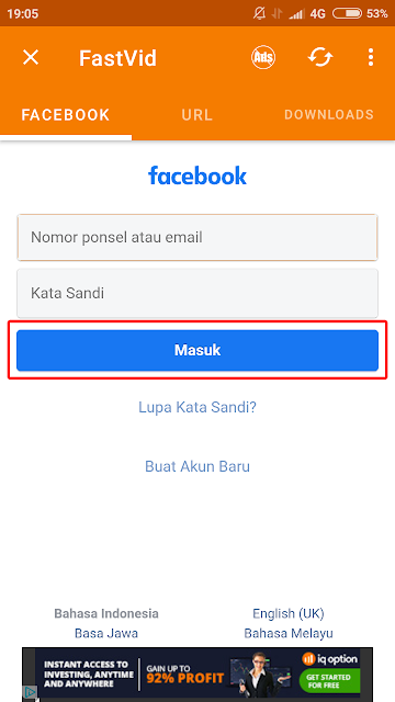 cara download video dari facebook di hp android 8