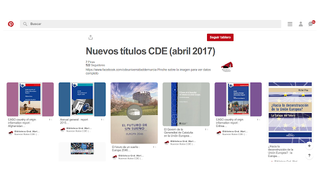 Nuevos títulos en el CDE - abril 2017.