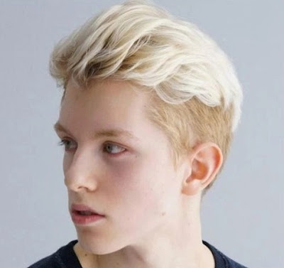 foto rambut pendek pria terbaru semir putih