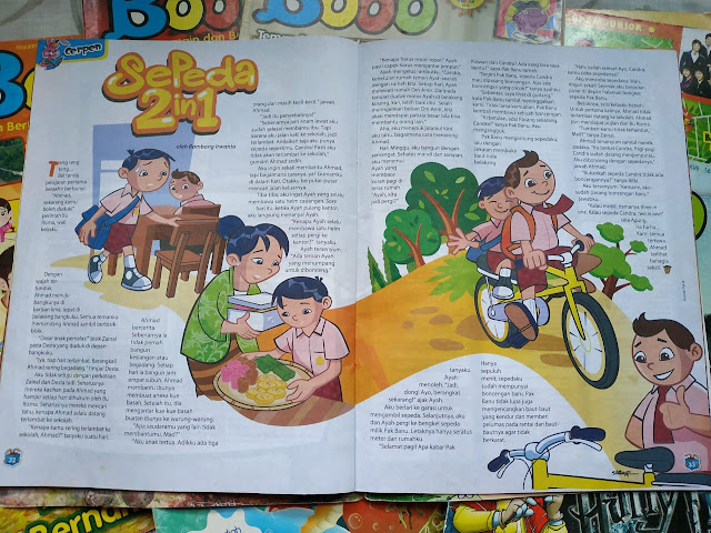 cerrita anak sepeda 2 in  1 majalah bobo bambang irwanto