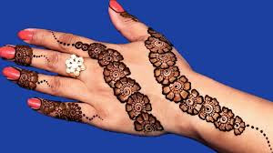 1280 × 720 best design in flower of  mahendi