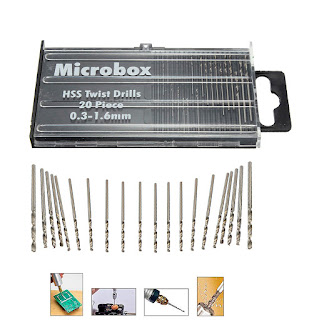 Micro Drill Bit Kit Jewelry Watch Repair Modeling Crafts Tool Set Case