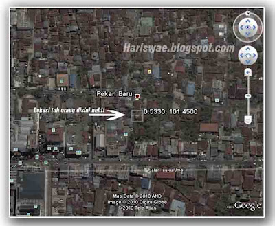 lacak google earth ip address