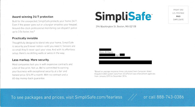 SimpliSafe Solicitation - Address Side