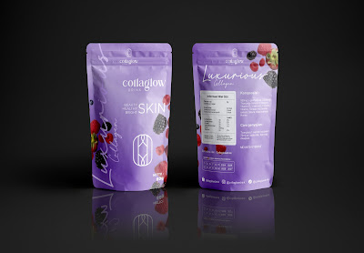 desain minuman collagen susu pemutih desain kemasan standing pouch by fazdesain