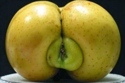 funny apple shape