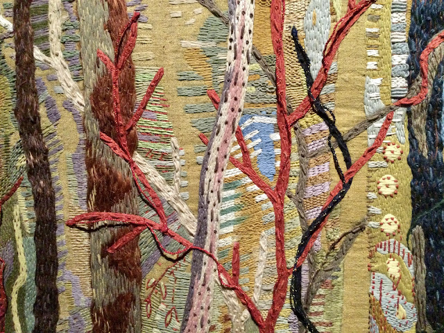 Silk embroidery by Eva Jospin (detail) - Photo: Cat Bauer