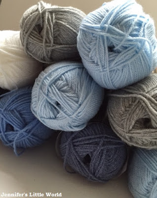 Balls of yarn for a Sky Blanket