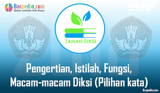 Pengertian, Istilah, Fungsi, Macam-macam Diksi (Pilihan kata) dan Contoh