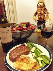 Folie A Deux merlot pairing with rib eye