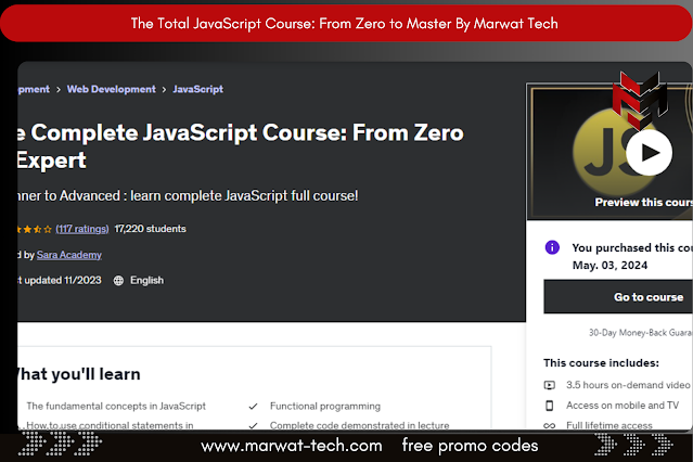 The Total JavaScript Course: From Zero to Master By Marwat Tech