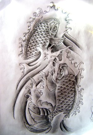 Koi tattoo design schau mal sowas ist doch geil oder nicht?