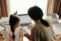 Parent and child and Online Class