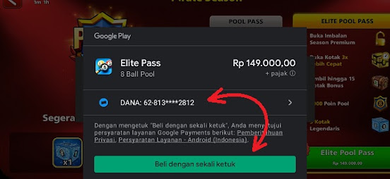 Cara Beli Pool Pass 8 Ball Pool