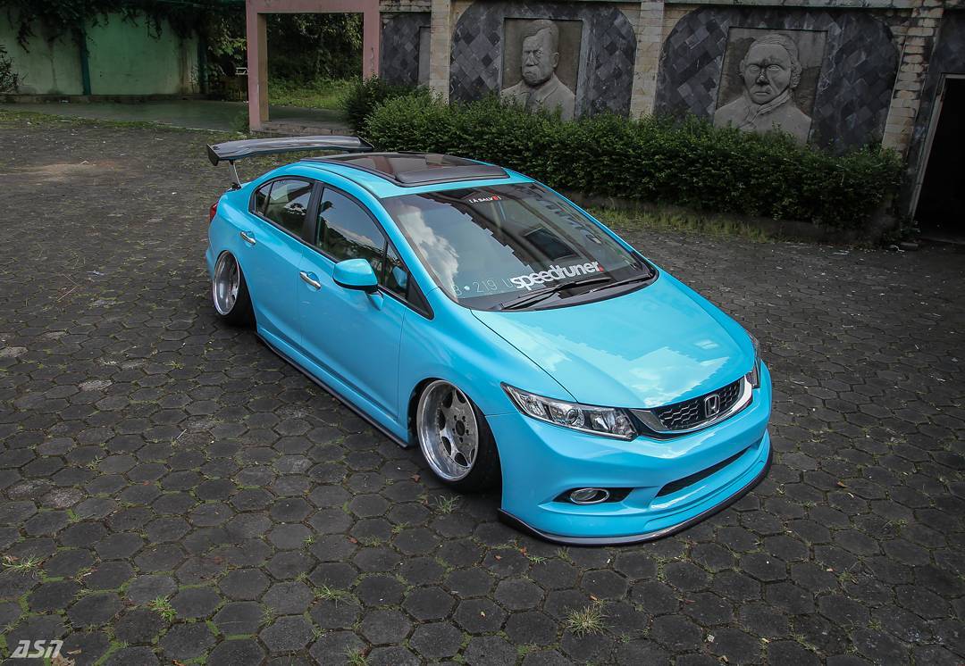 Modifikasi Mobil Ceper Honda Civic Mintea Blue Owner Aguungsn