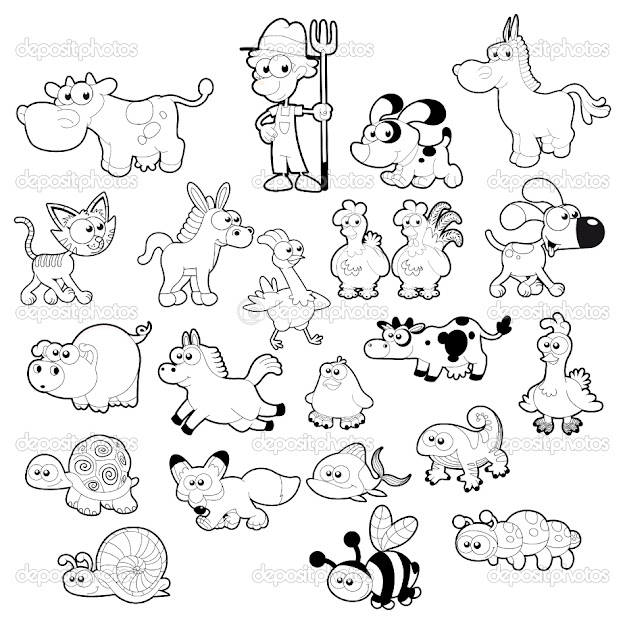 Color Sheets For Farm  Farm Animals Coloring Pages For Kids  Coloring  Pages  Pictures