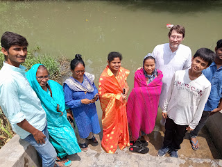 Jeevan, Swarna, Vajarama, Yehodah and John David at Sister Sneha's Immersion ceremony