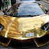 Gold Lamborghini Aventador Was Seen In Paris