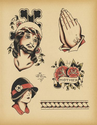 Old School Tattoo Flash Posted by Zoy Xoy at 2052 