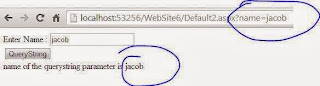 Eample of QueryString in ASP.NET